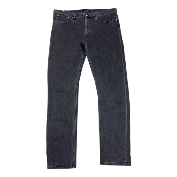 APC Luxury Designer Japanese Streetwear Grey Black Denim Jeans Mens 36x36 - Picture 1 of 7